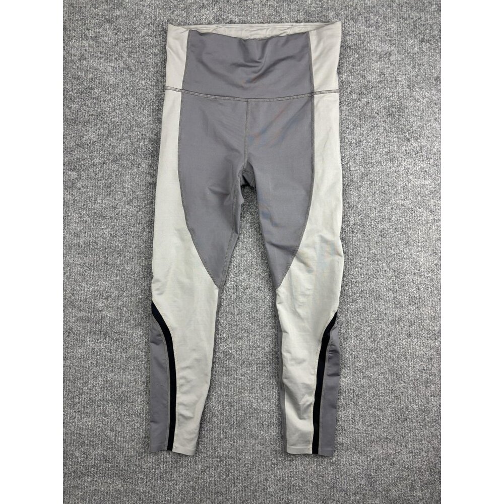 Athleta Leggings‎ Womens Small Gray Colorblock High Rise Activewear Yoga Pants